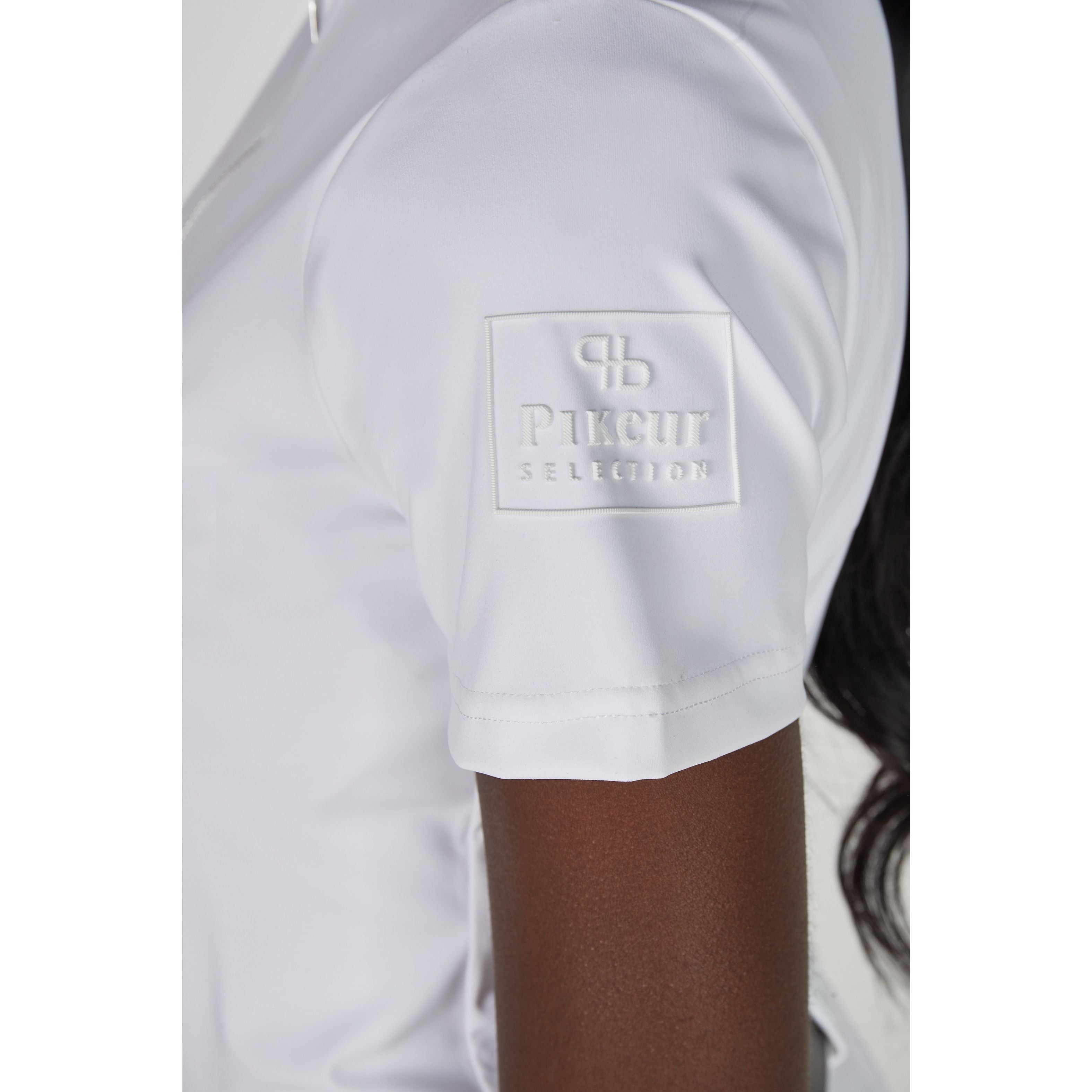 Pikeur SS26 Function Zip Shirt 'Selection' 1216 - White 010