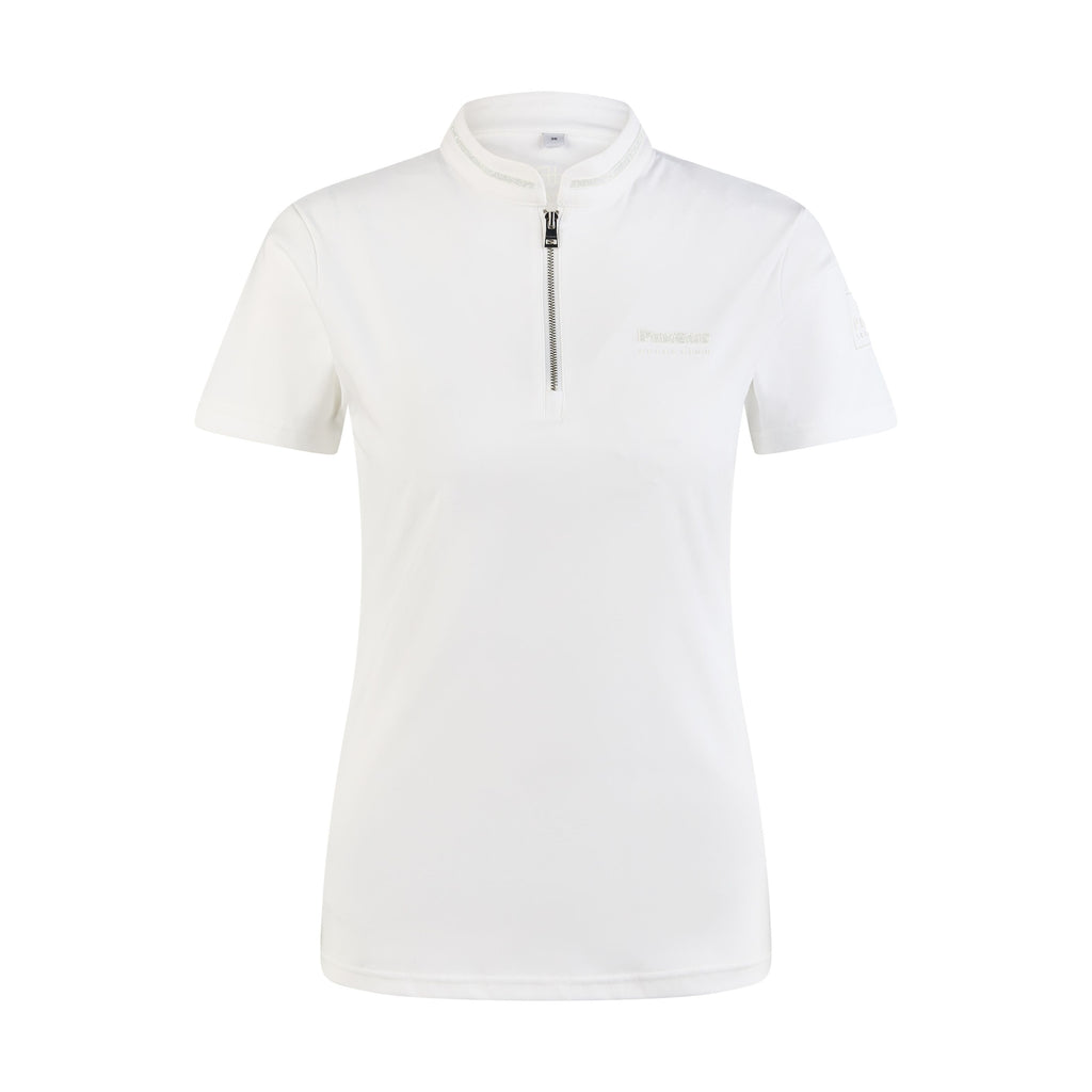 Pikeur SS26 Function Zip Shirt 'Selection' 1216 - White 010