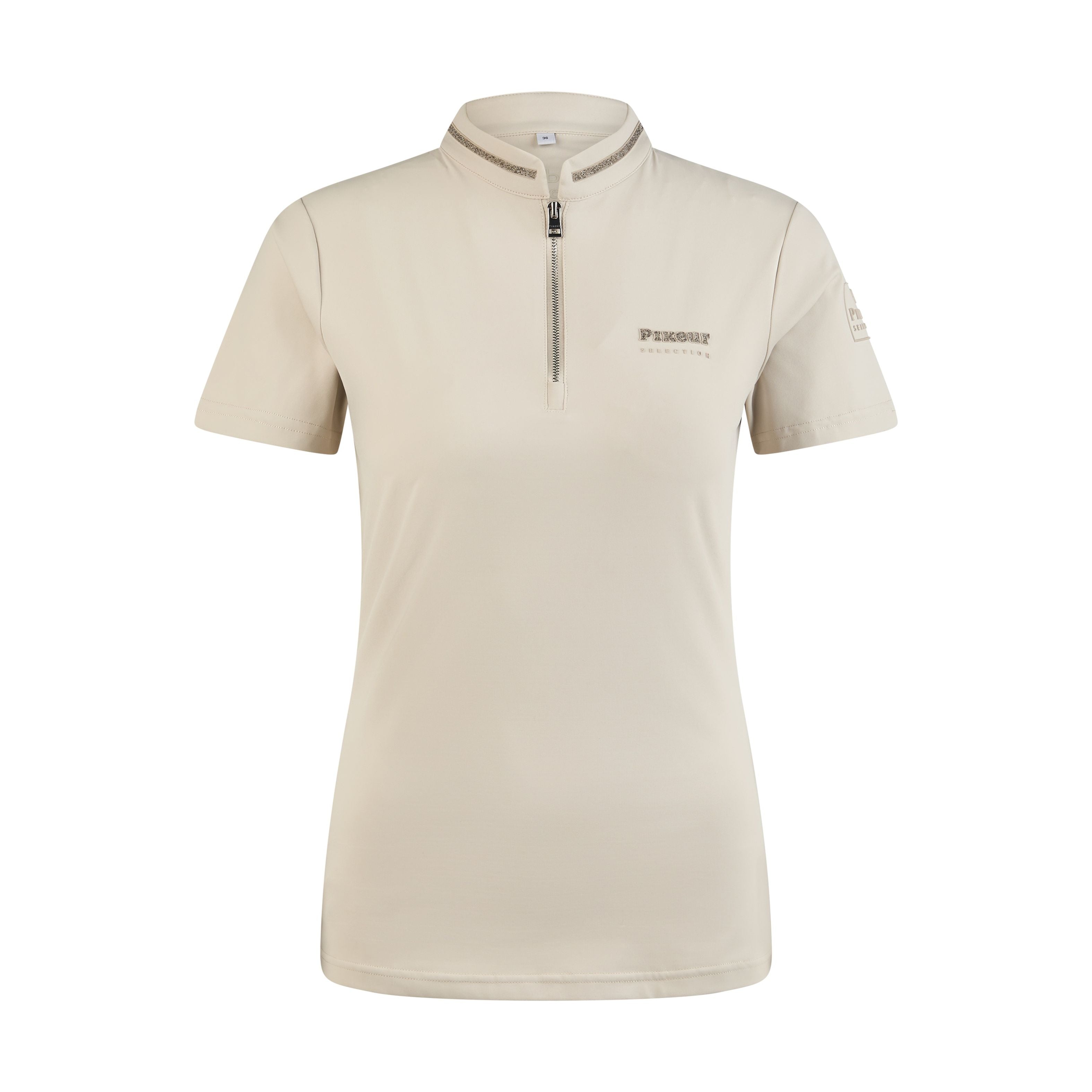 Pikeur SS26 Function Zip Shirt Selection - 1216 - Pearl Grey 220