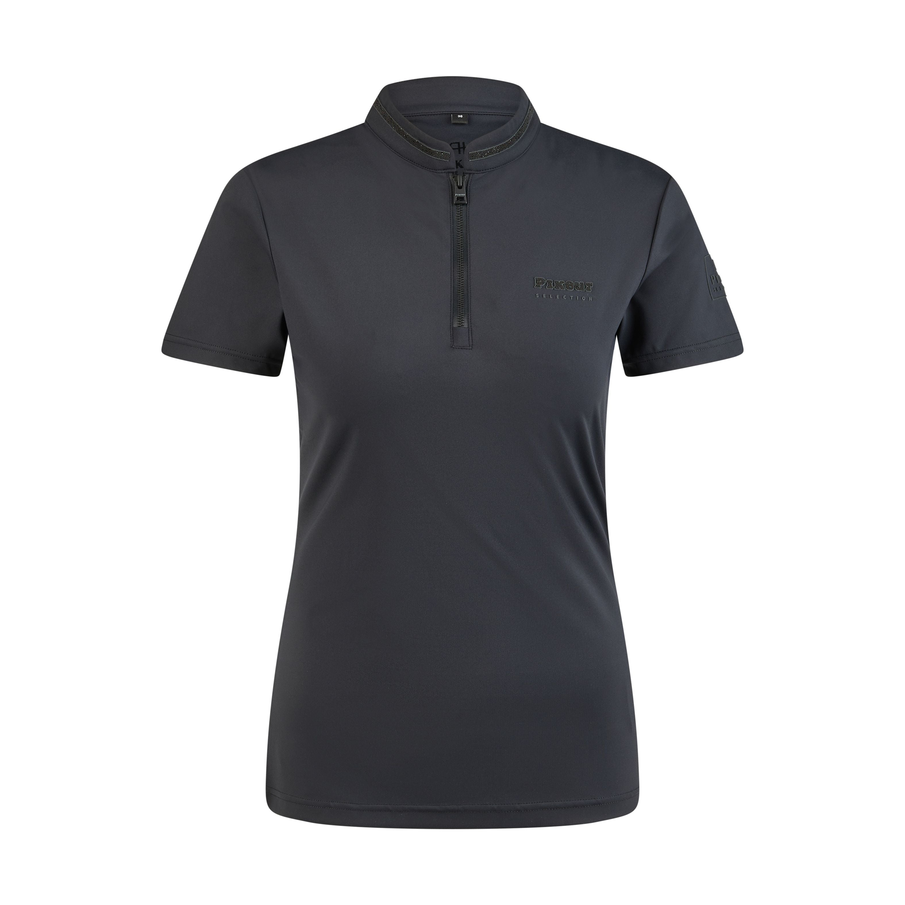 Pikeur SS26 Function Zip Shirt Selection - 1216 - Black 290