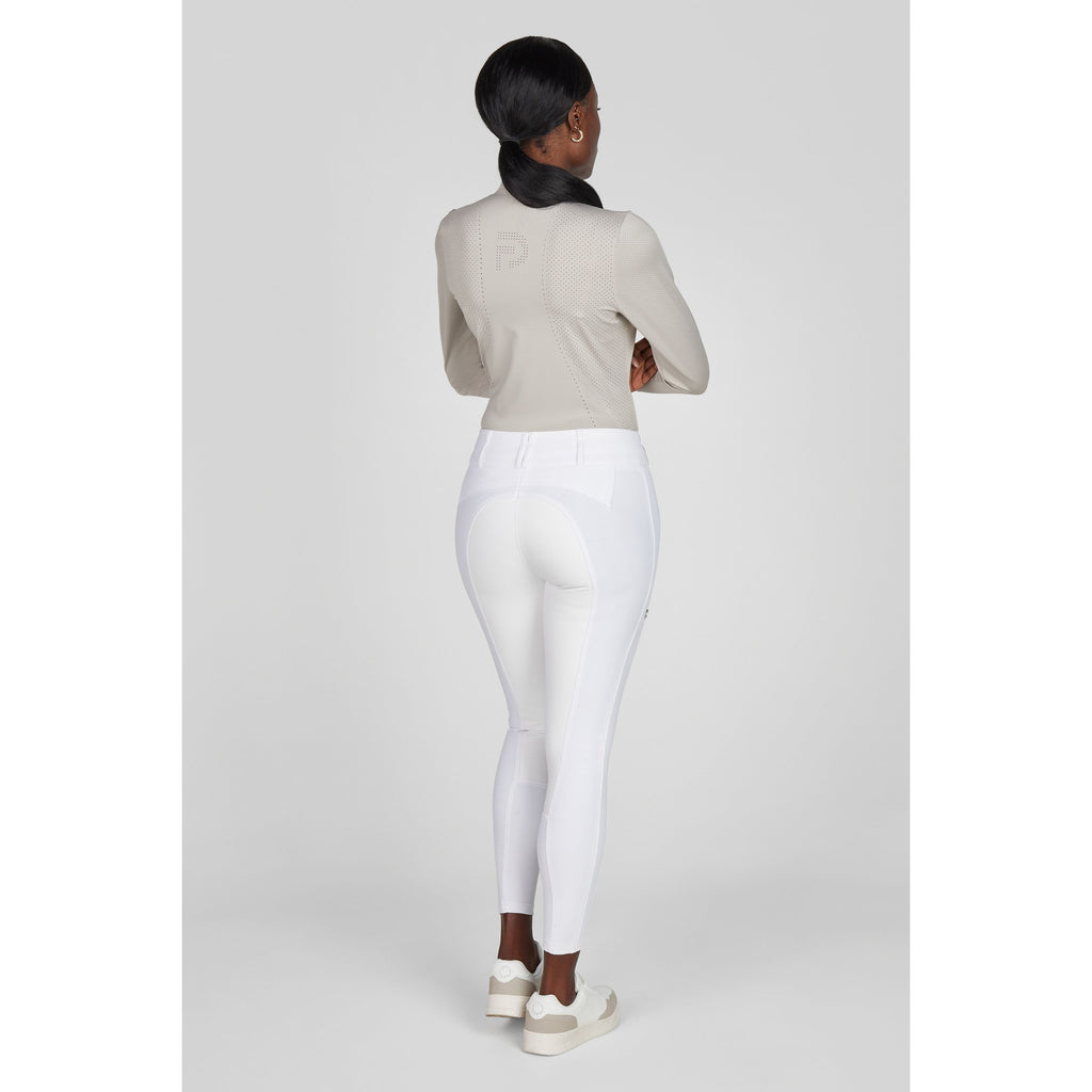 Pikeur SS26 Lasercut Shirt - Sports- 1232 - Pearl Grey 220