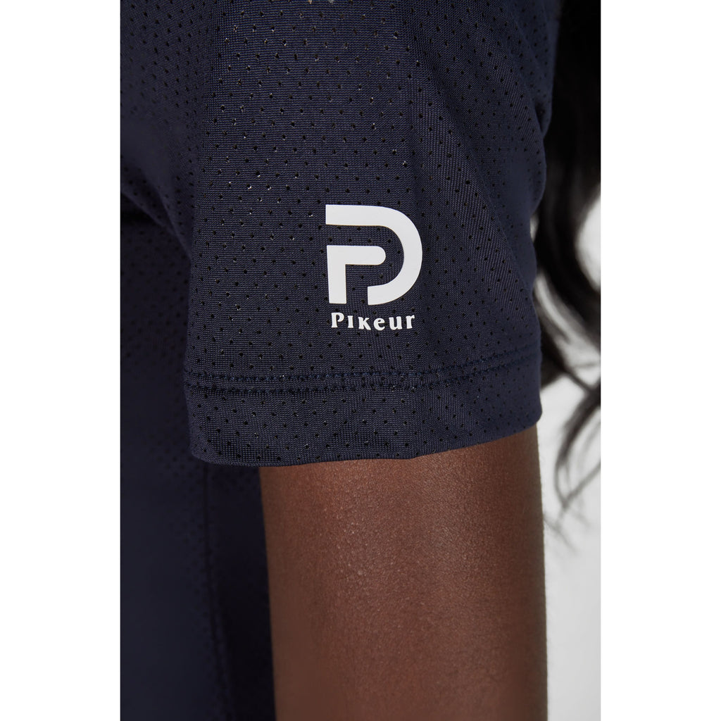 Pikeur SS26 Polo Shirt - 1236 - Night Blue 390