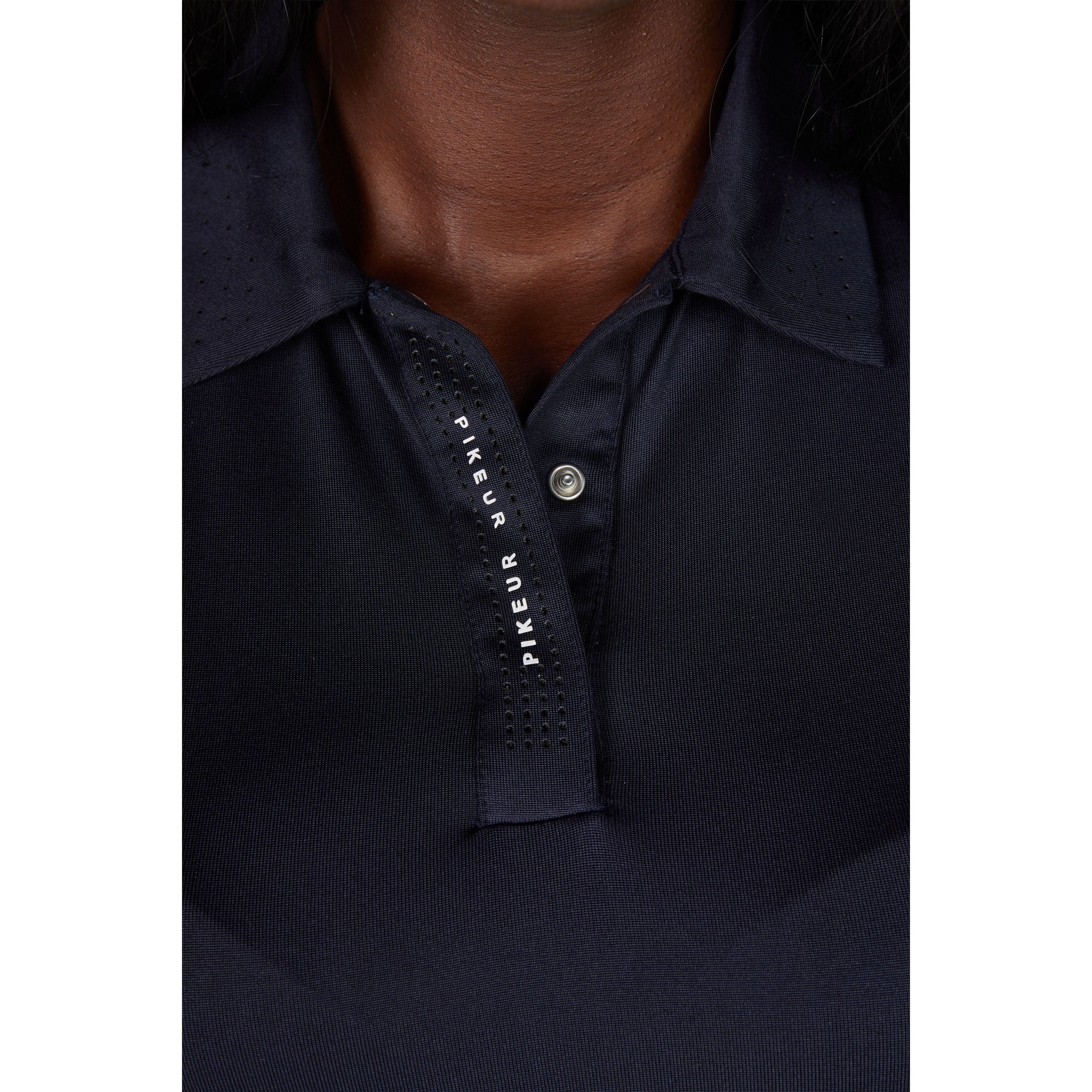 Pikeur SS26 Polo Shirt - 1236 - Night Blue 390