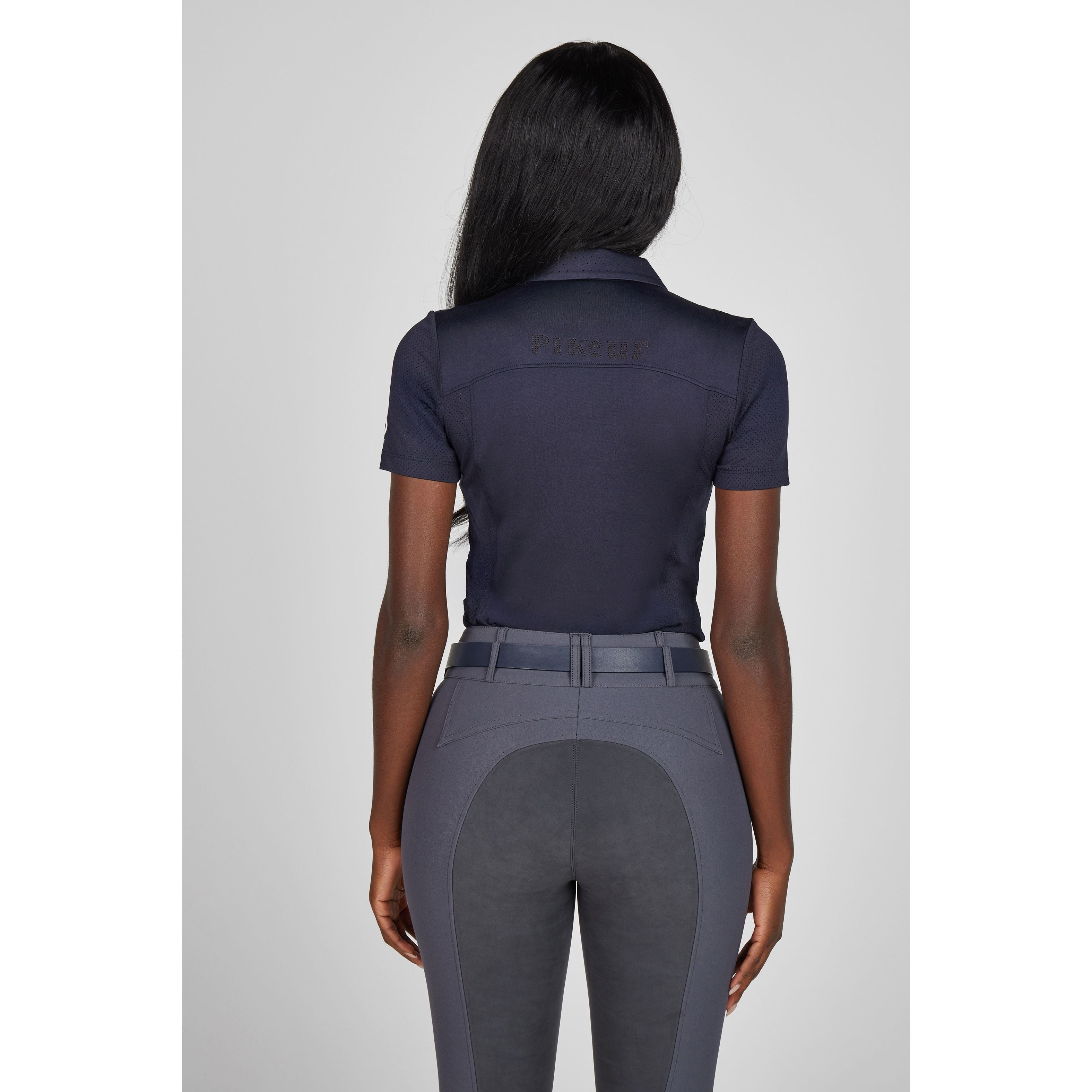 Pikeur SS26 Polo Shirt - 1236 - Night Blue 390