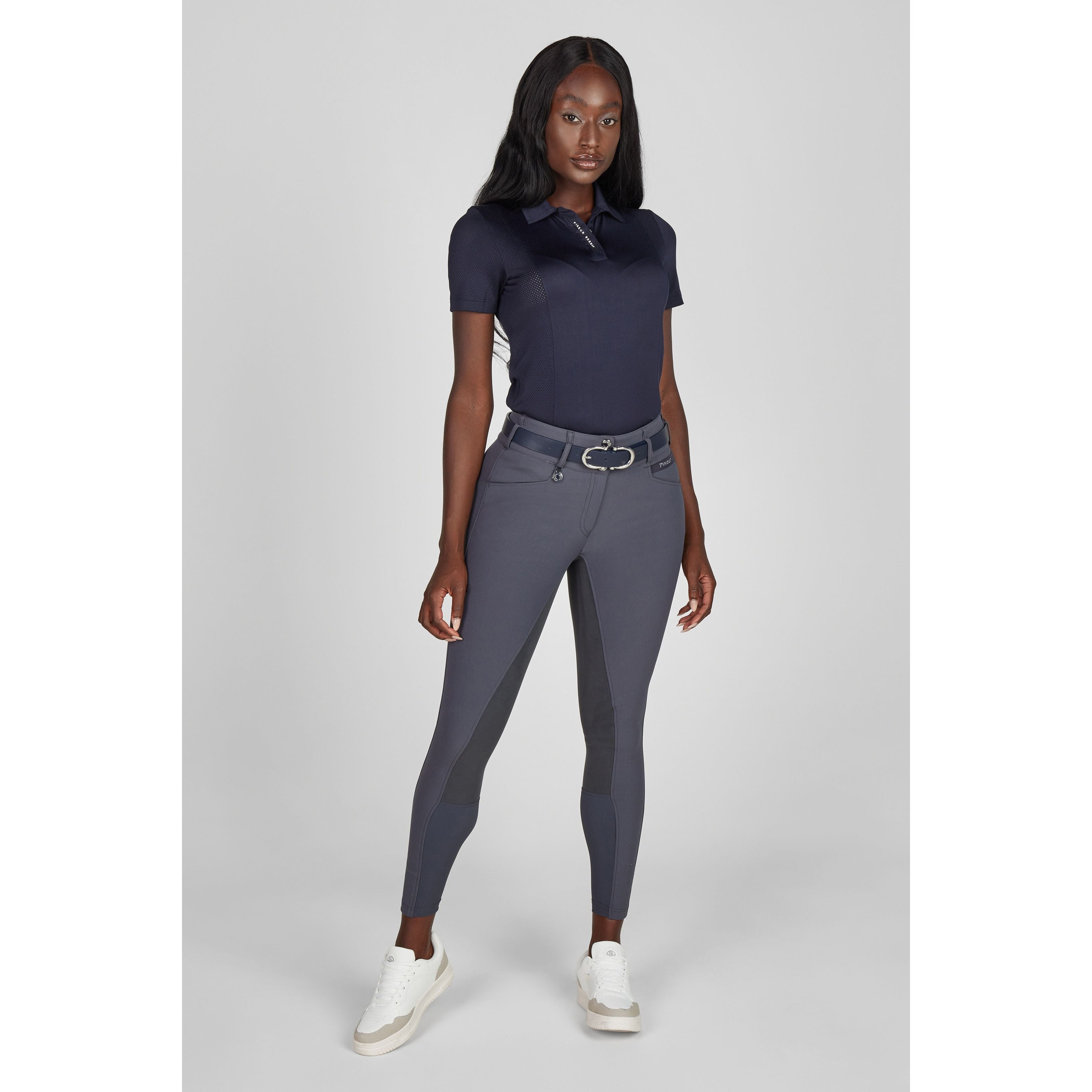 Pikeur SS26 Polo Shirt - 1236 - Night Blue 390