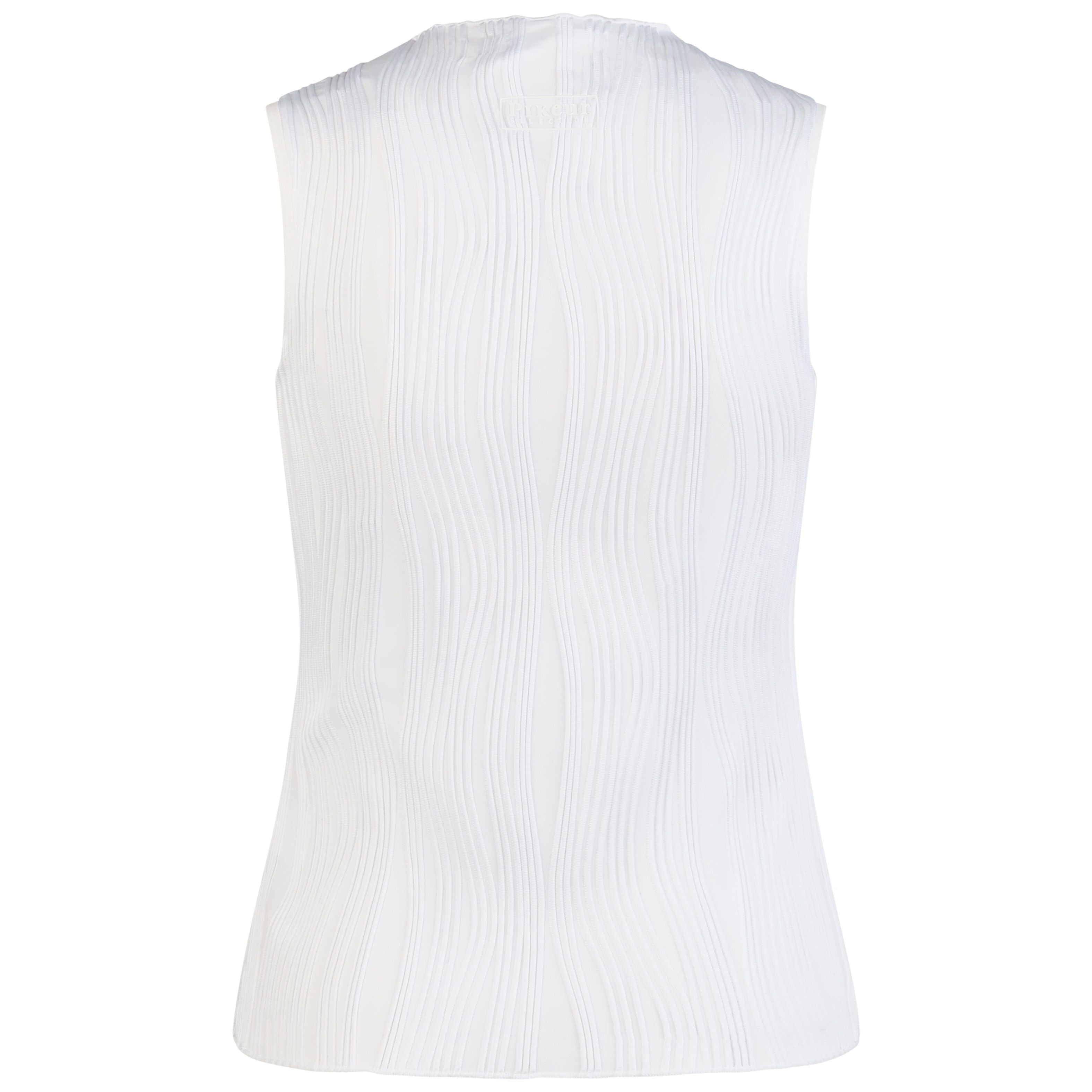 Pikeur SS26 Sleeveless Top 'Selection' 1245 - White 010