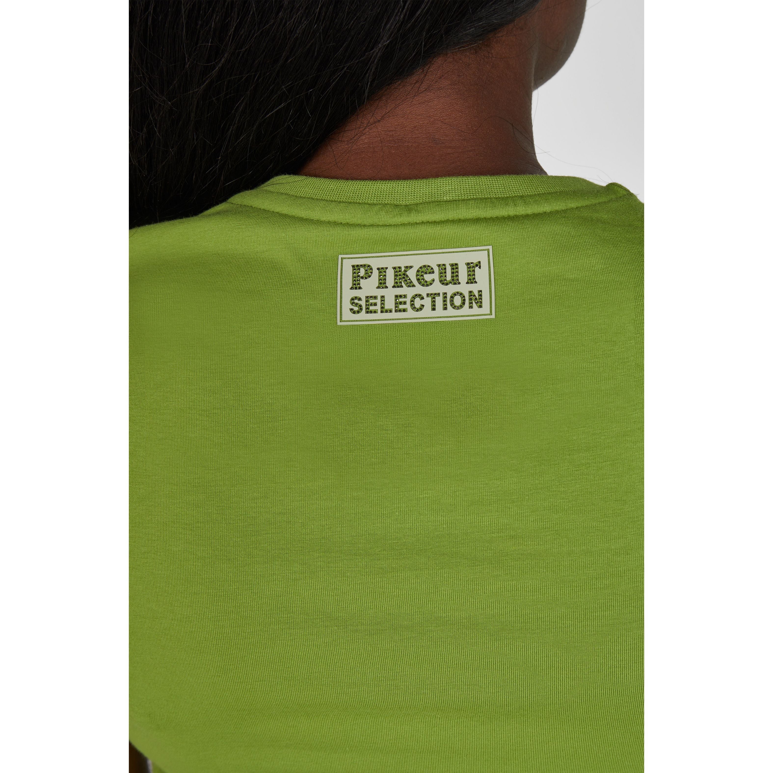 Pikeur SS26 Cotton Shirt Selection - 1247 - Leaf Green 130