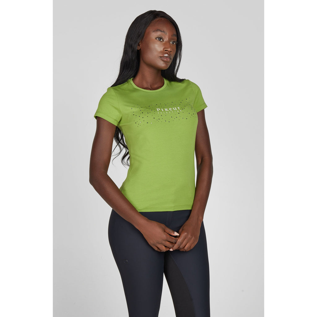 Pikeur SS26 Cotton Shirt Selection - 1247 - Leaf Green 130