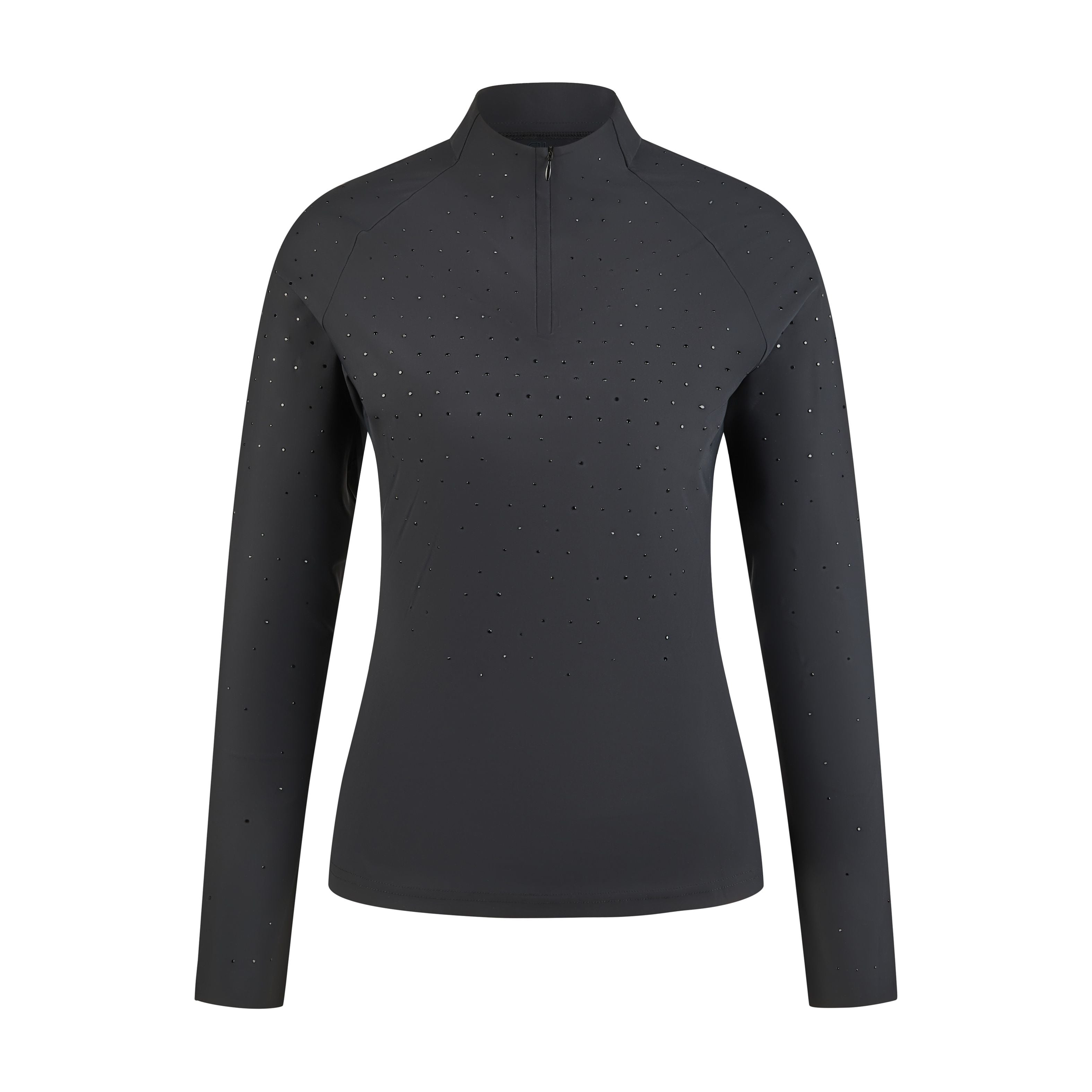 Pikeur SS26 Function Zip Shirt Selection - 1322 - Black 290