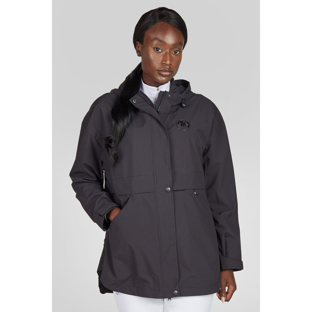 Pikeur SS26 Rain Zip Poncho Athleisure - 1844 - Black 290