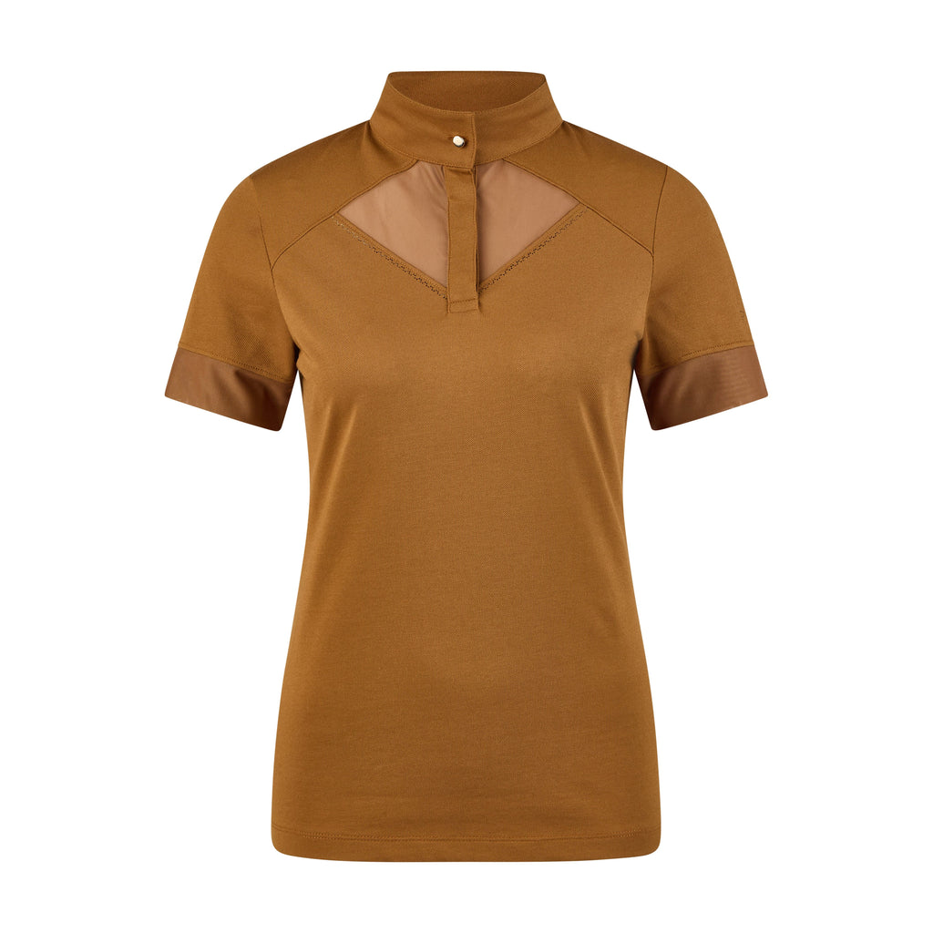 Pikeur SS25 Pique Shirt 'Sports' 7230- Golden Caramel