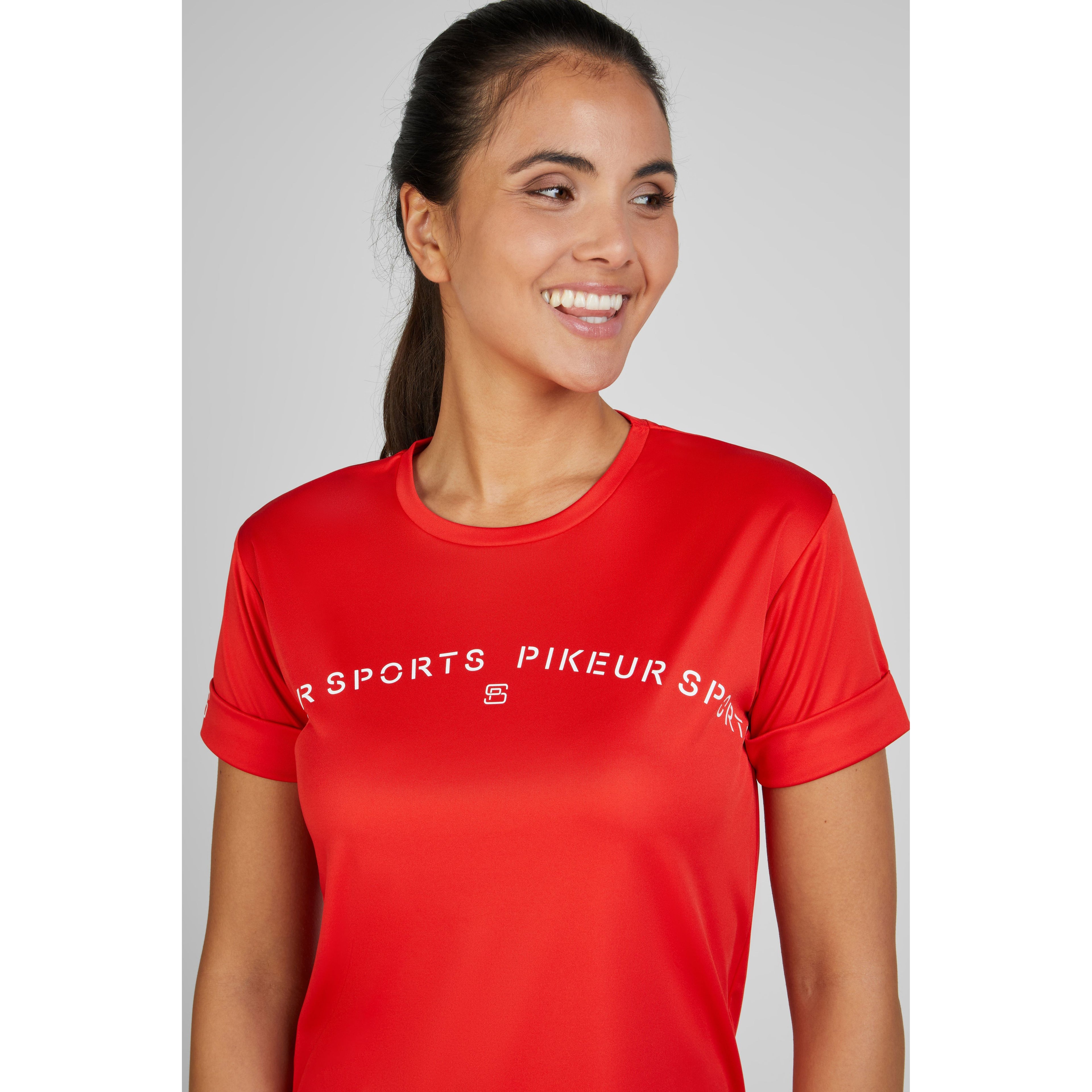 Pikeur SS25 T-Shirt 'Sports' 7233- Red Flame