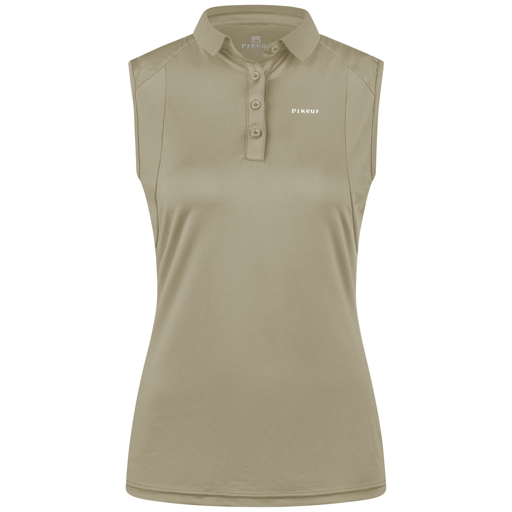 Pikeur SS25 Sleeveless Shirt 'Sports' 7235- Moss Green
