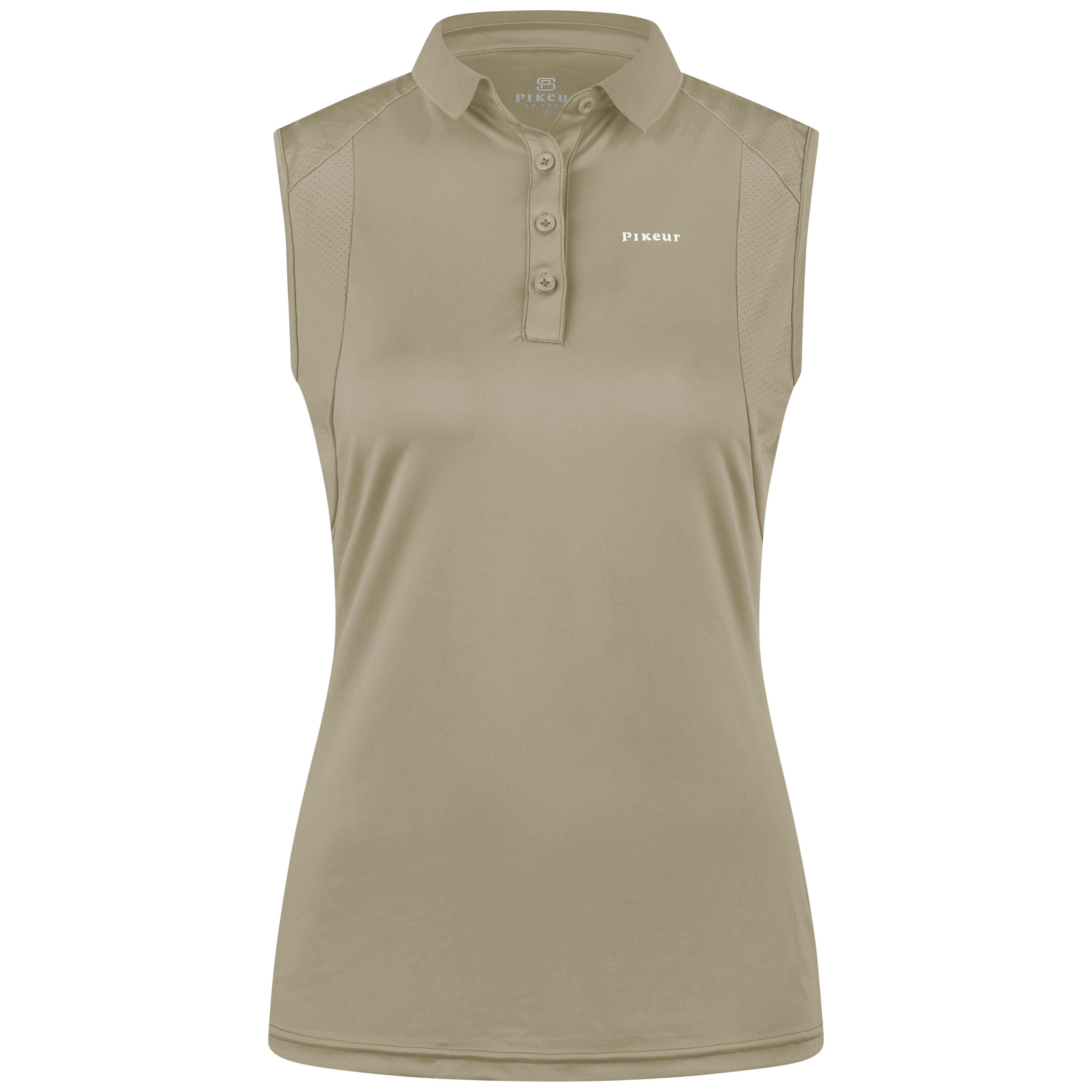 Pikeur SS25 Sleeveless Shirt 'Sports' 7235- Moss Green