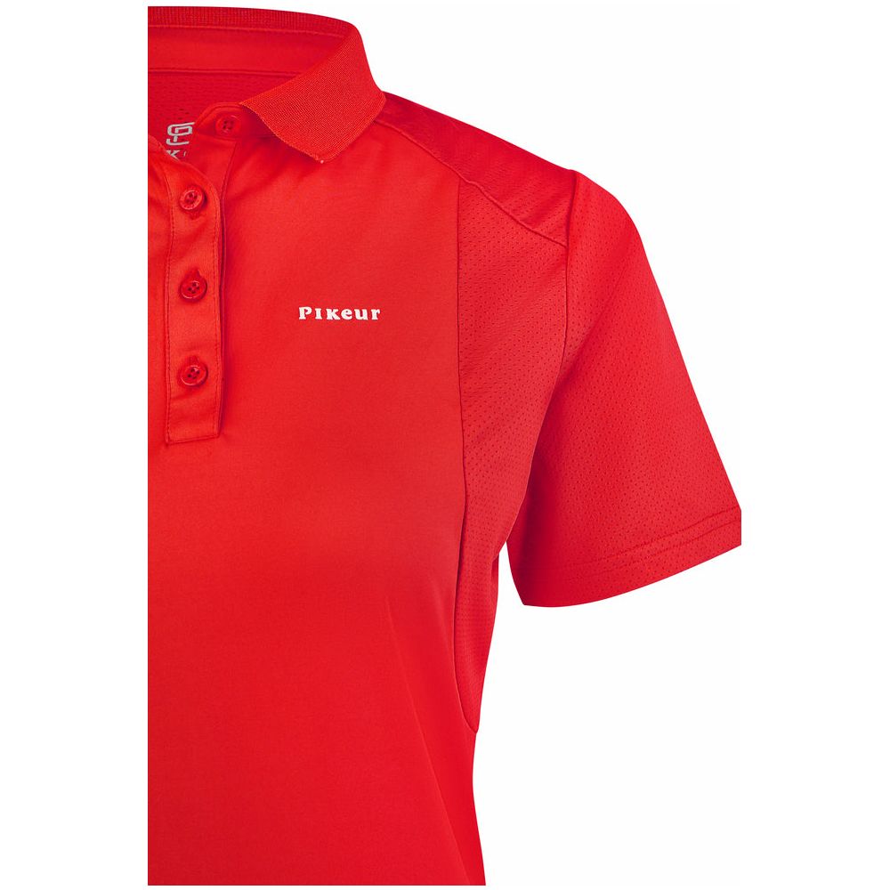 Pikeur SS25 Polo Shirt 'Sports' 7236- Red Flame