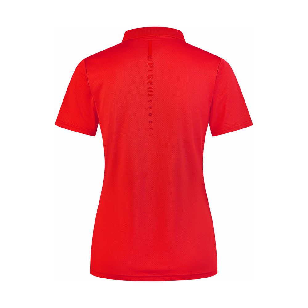 Pikeur SS25 Polo Shirt 'Sports' 7236- Red Flame