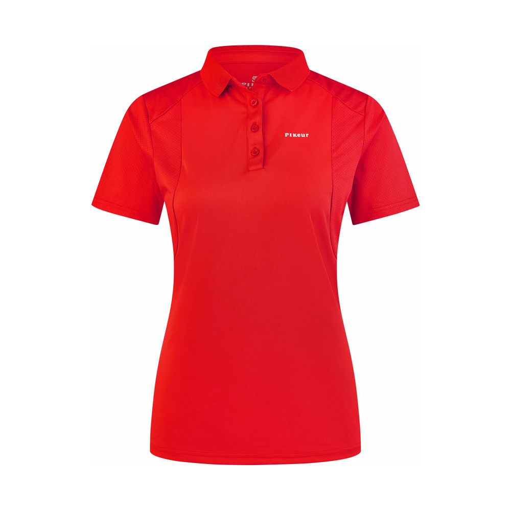 Pikeur SS25 Polo Shirt 'Sports' 7236- Red Flame