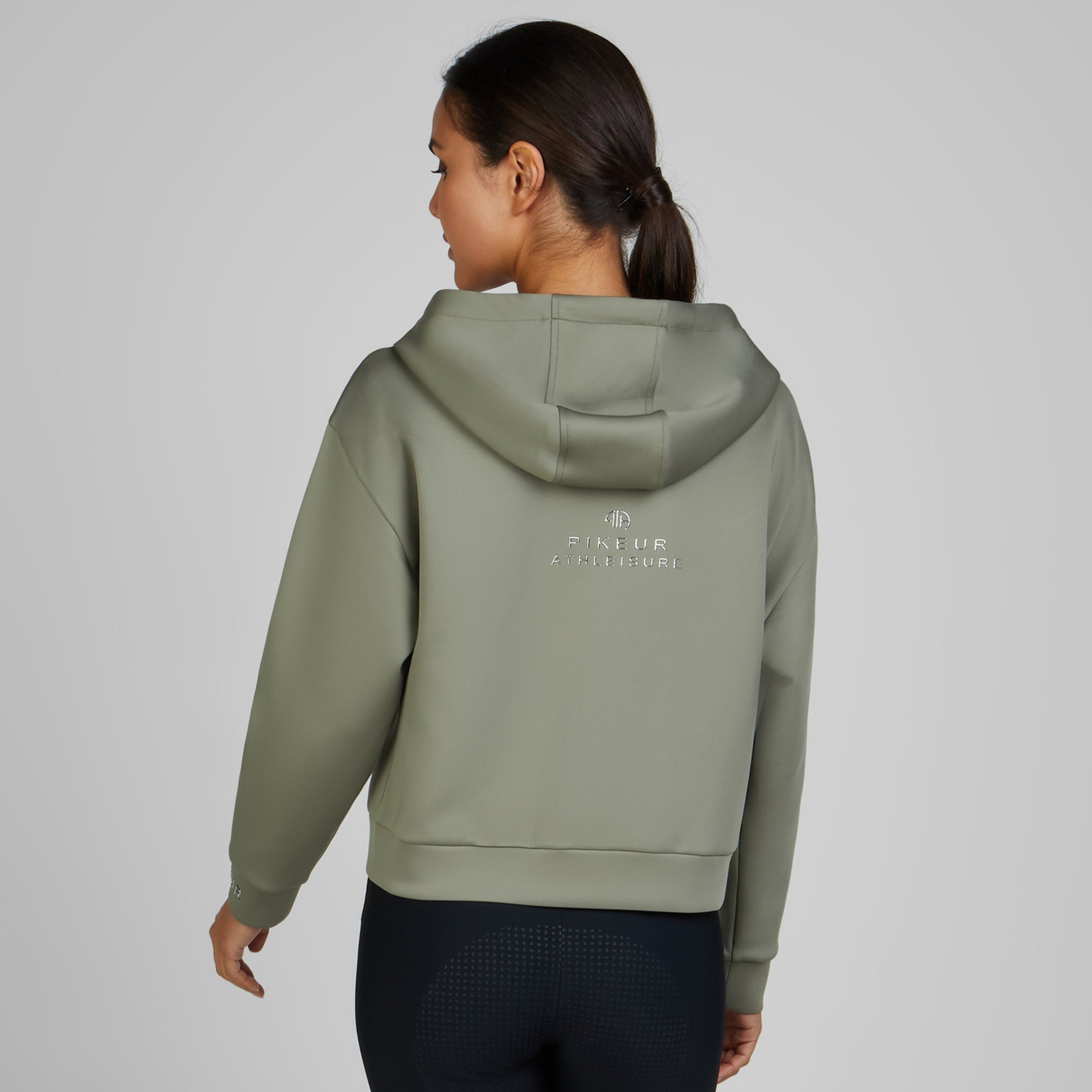 Pikeur SS25 Hoody Jacket 'Athleisure' 7281- Moss Green