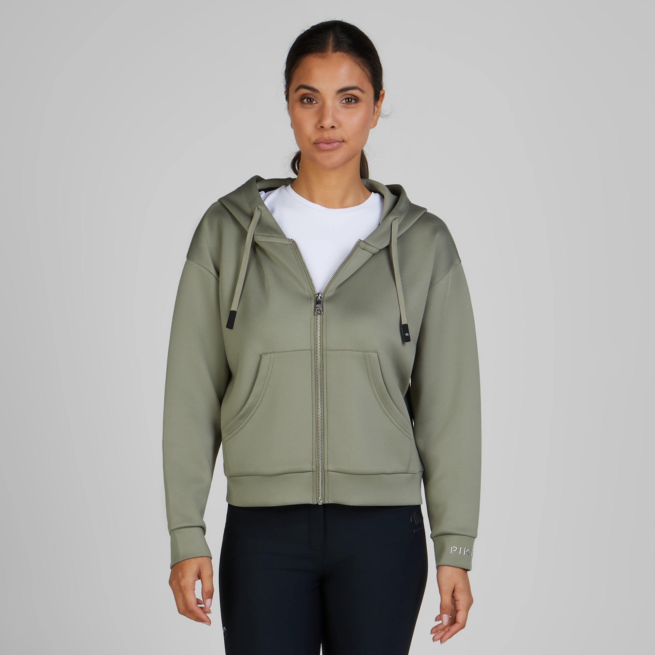 Pikeur SS25 Hoody Jacket 'Athleisure' 7281- Moss Green