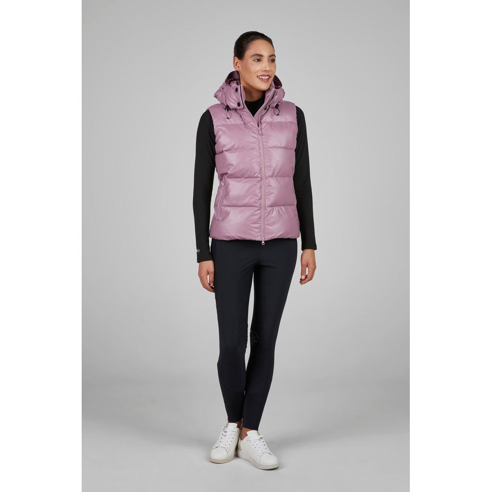 Pikeur AW25 Quilted Vest 8004 'Athleisure'- Berry Blush