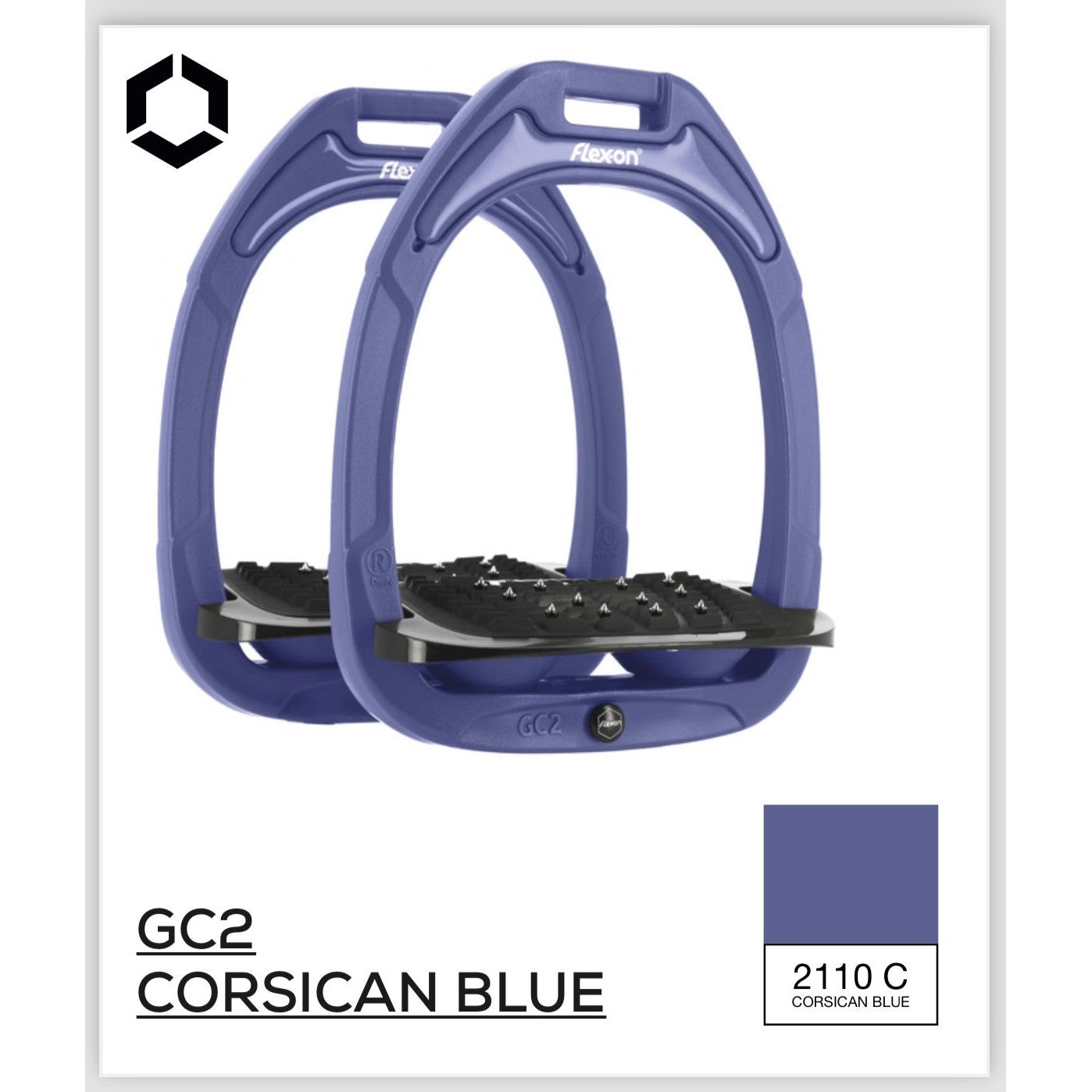 Flex-On Green Composite Stirrups - Limited Edition 'Corsican Blue'