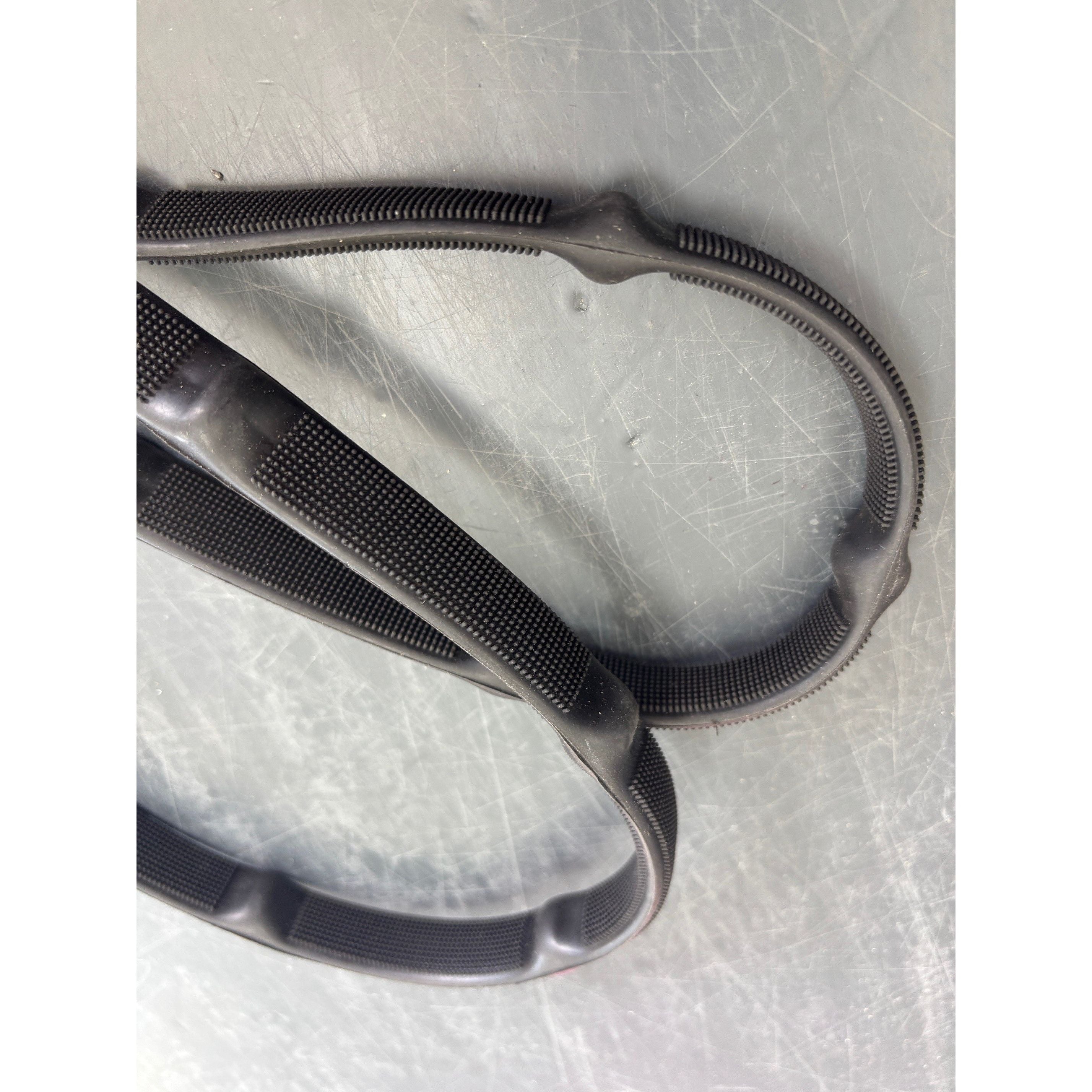 Passier Rubber Reins with Spaced Grips - Black