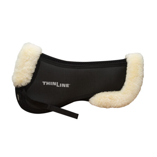 ThinLine Trifecta Cotton Half Pad with Sheepskin Rolls