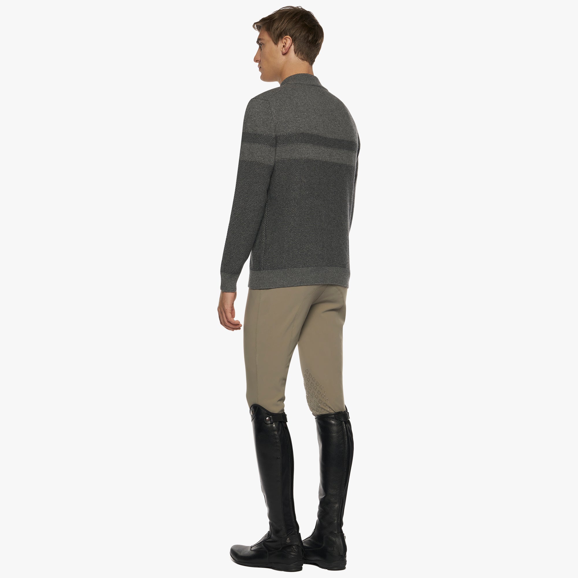 Cavalleria Toscana Wool Half Zip Sweater - Mens