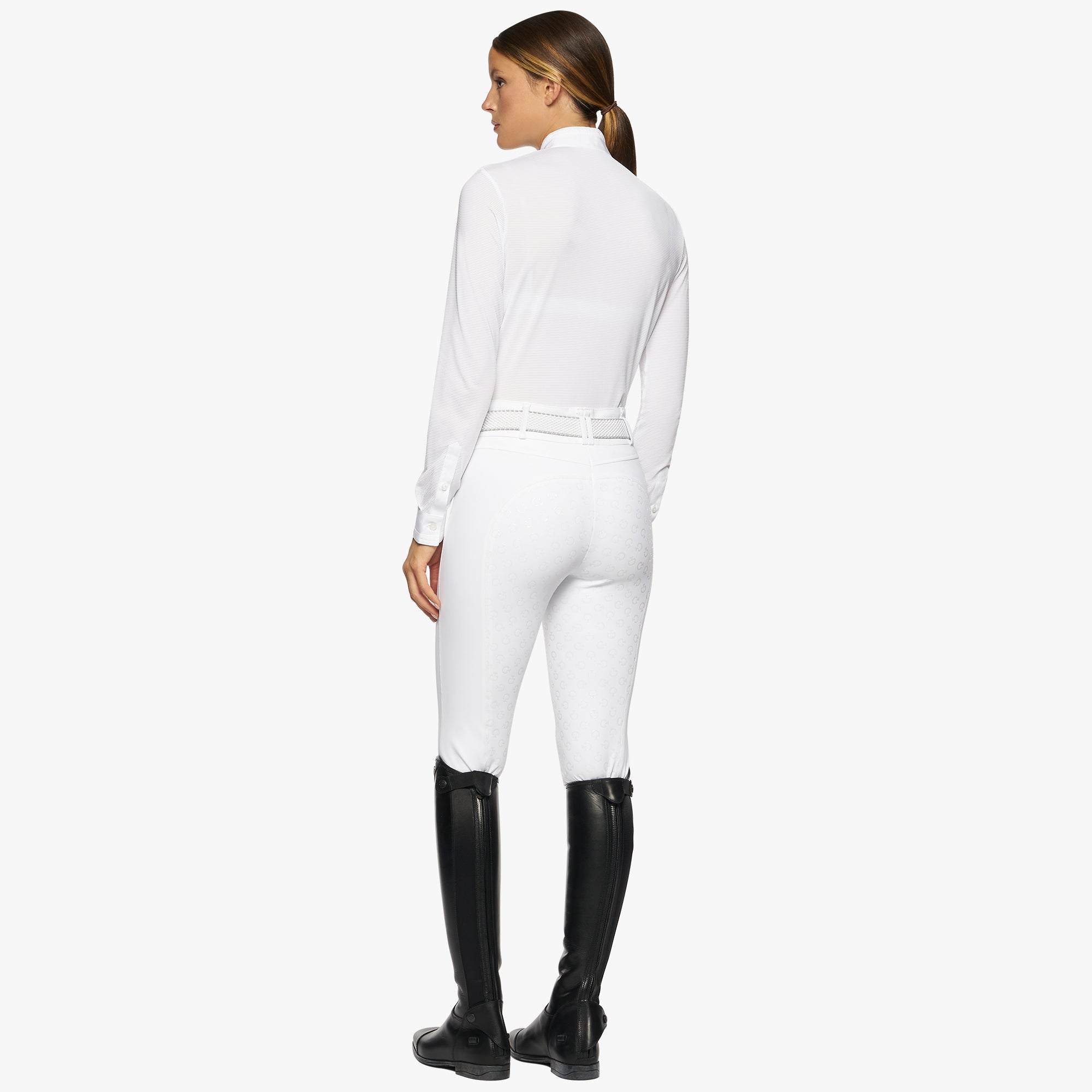 Cavalleria Toscana Alternating Pleats Jersey Showshirt- CAD214