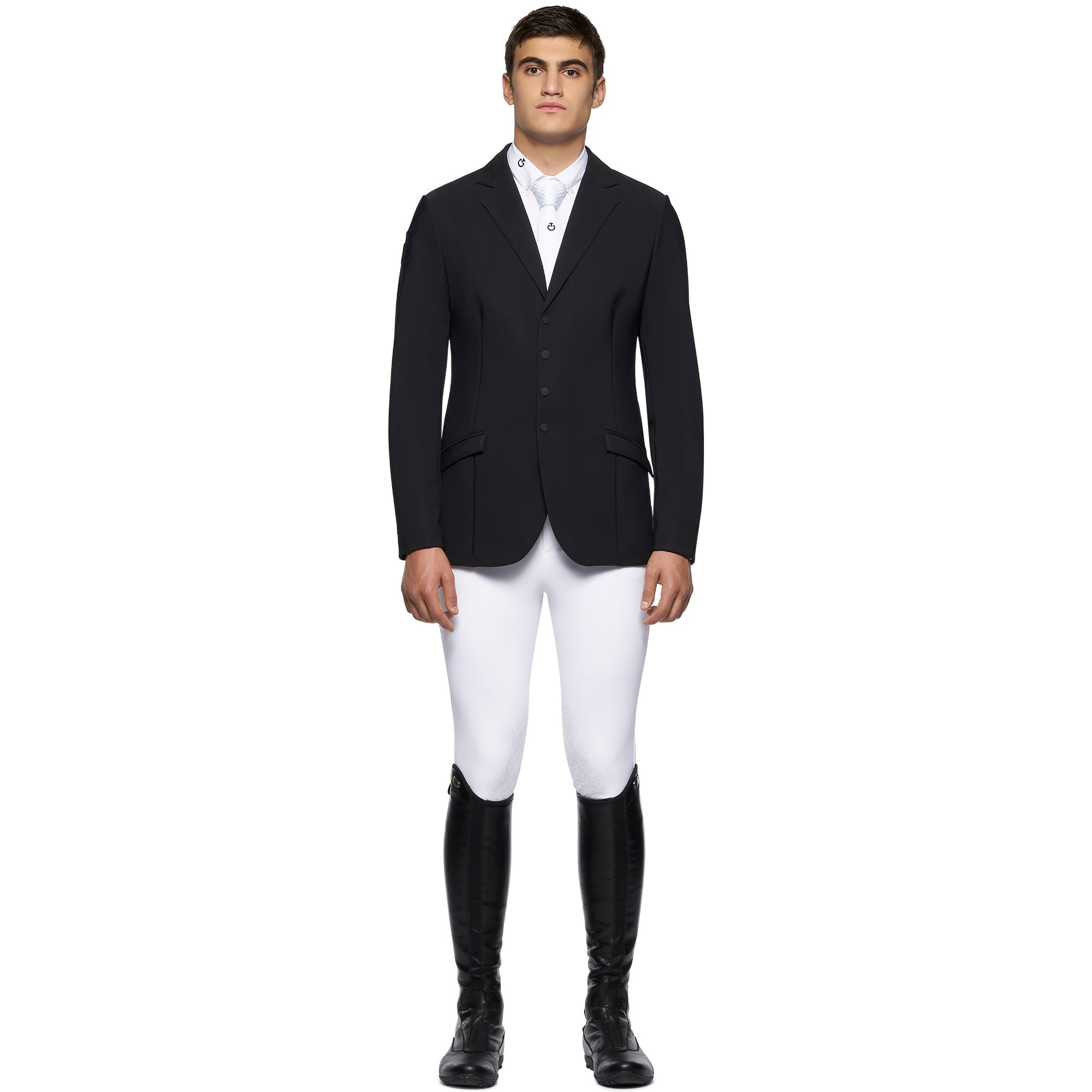 Cavalleria Toscana Mens Light Jersey Knit Zip Jacket