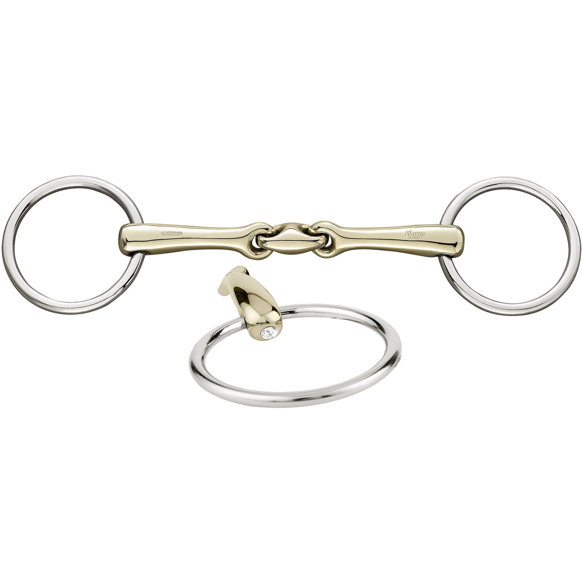 Sprenger 40604 KK Ultra Snaffle 16mm - Shine Bright Edition - TO ORDER - 125mm / Crystal