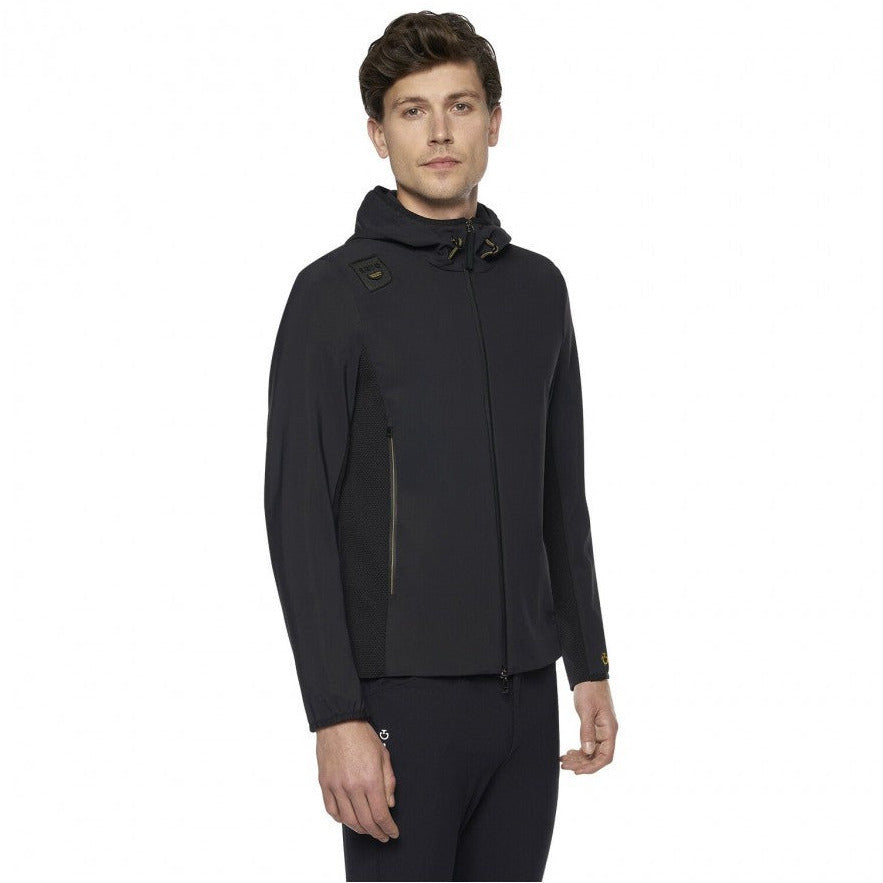Cavalleria Toscana Revo Jersey and Tech Knit hooded Softshell Jacket Mens - XL