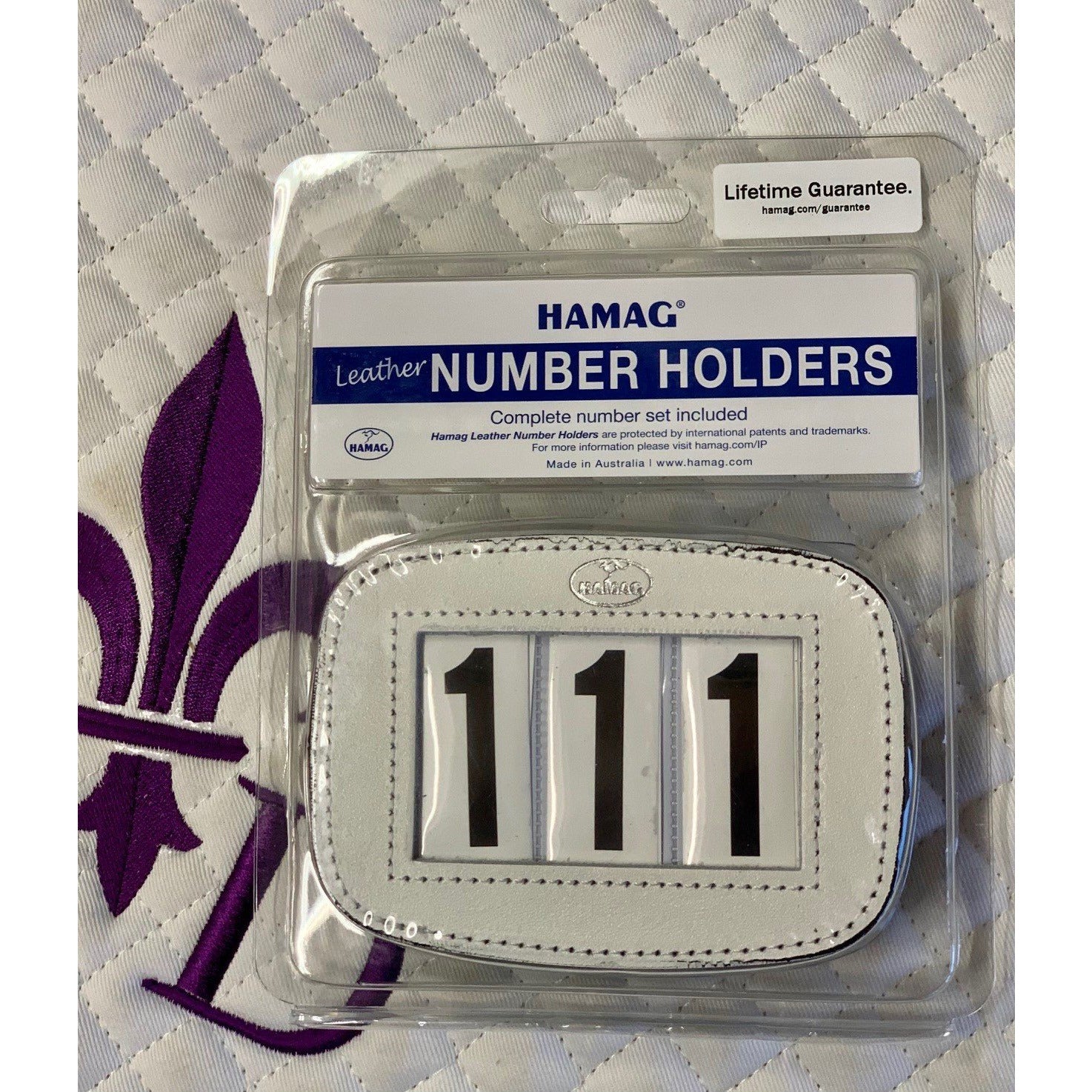 Hamag Saddle Pad Number Holder - a pair